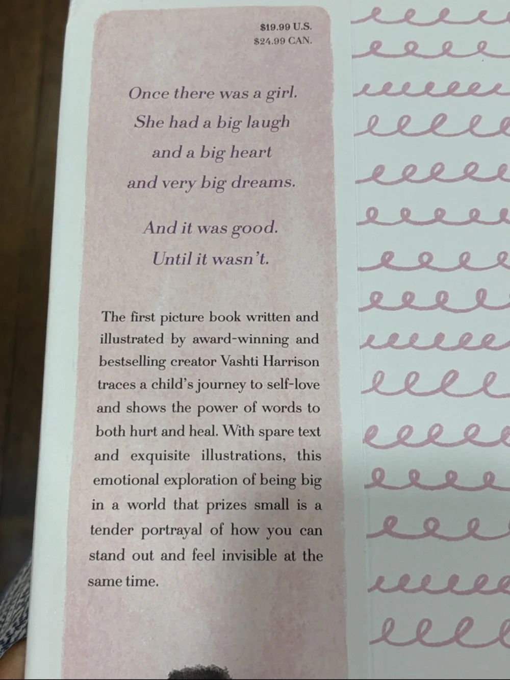 BIG by Vashti Harrison Pink Cover Children's Book - Picture 3 of 3